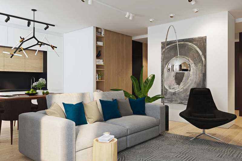 Дизайн однокомнатной квартиры площадью 30 кв. м: примеры оформления
