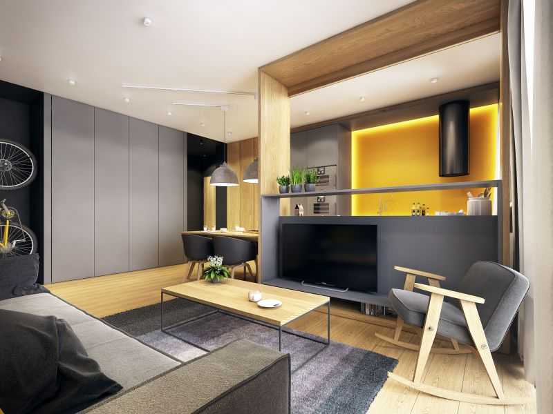 Дизайн однокомнатной квартиры 35 кв. м (63 фото) — идеи и проект ремонта 1-комнатной квартиры