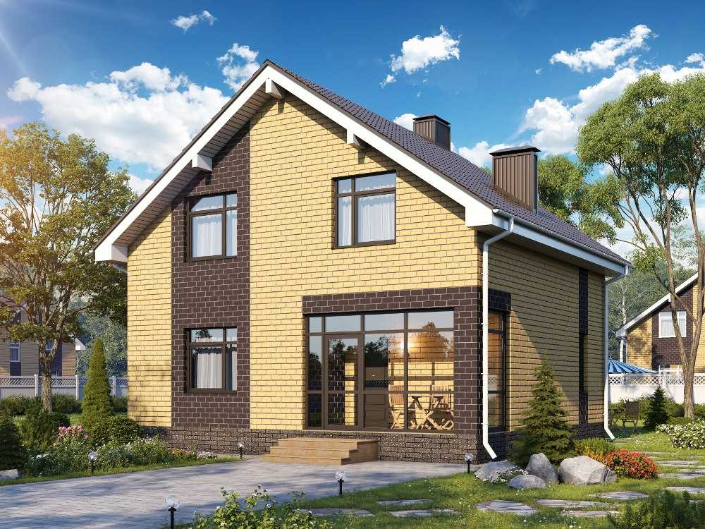 Одноэтажные дома из коричневого кирпича: фото, рекомендации по строительству