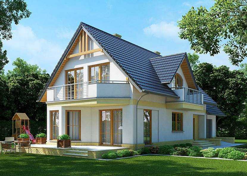 Проекты домов с мансардой: бесплатно чертежи и фото | home-ideas.ru