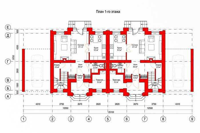 Планировка таунхауса (30 фото): план таунхауса с гаражом и проекты на 10 семей, примеры планировки одноэтажного таунхауса площадью 80 метров