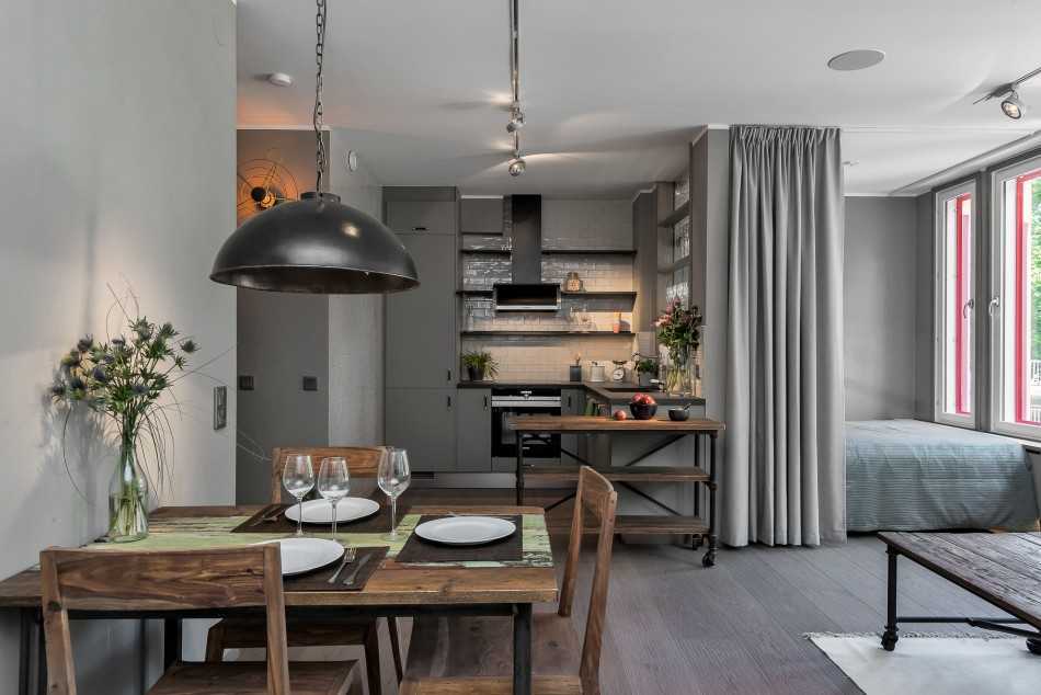 Дизайн однокомнатной квартиры 34 кв. м. — 110 фото лучших вариантов интерьера