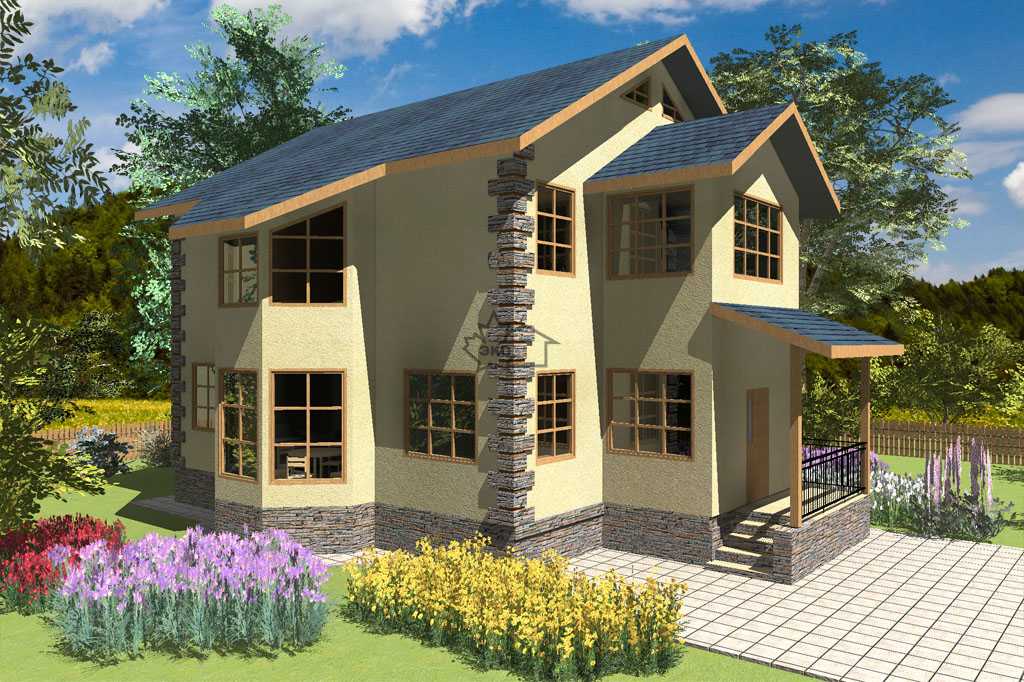 Проекты домов из СИП-панелей: планировка готовых домов-комплектов, двухэтажные и маленькие дома с балконом и без, дома с панорамными окнами и другие варианты.