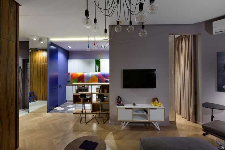Дизайн однокомнатной квартиры 35 кв. м (63 фото) — идеи и проект ремонта 1-комнатной квартиры
