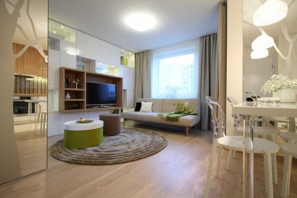 Однокомнатная квартира 33 кв.м: фото дизайна интерьера, варианты планировки | houzz россия