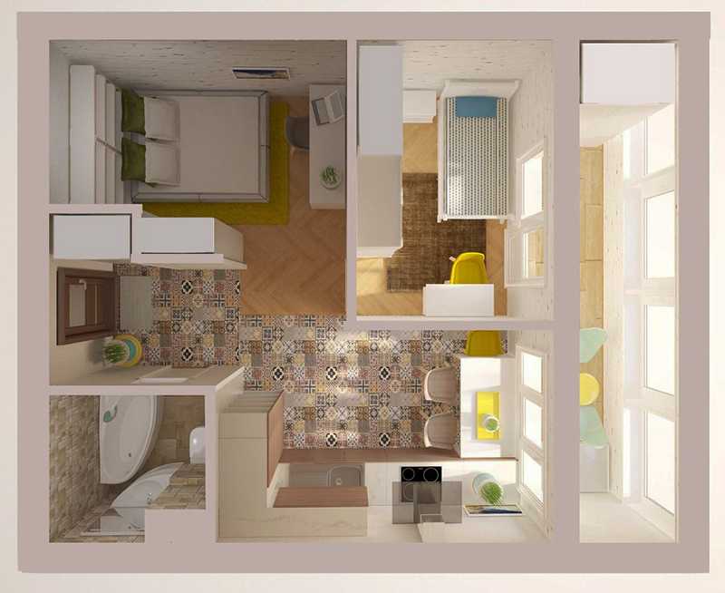 Перепланировка трешки в панельном доме - проекты, фото, дизайн квартиры