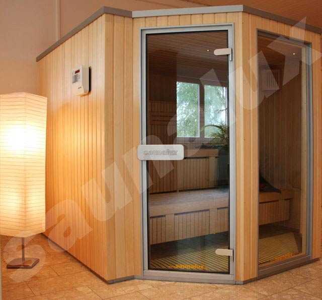 Домашняя мини сауна в ванной комнате квартиры или дома