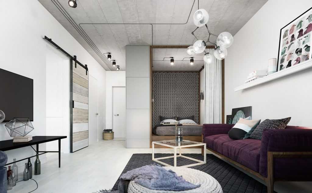 Дизайн однокомнатной квартиры: секреты дизайна и советы по расстановке мебели (80 фото)