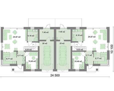 Планировка таунхауса (30 фото): план таунхауса с гаражом и проекты на 10 семей, примеры планировки одноэтажного таунхауса площадью 80 метров