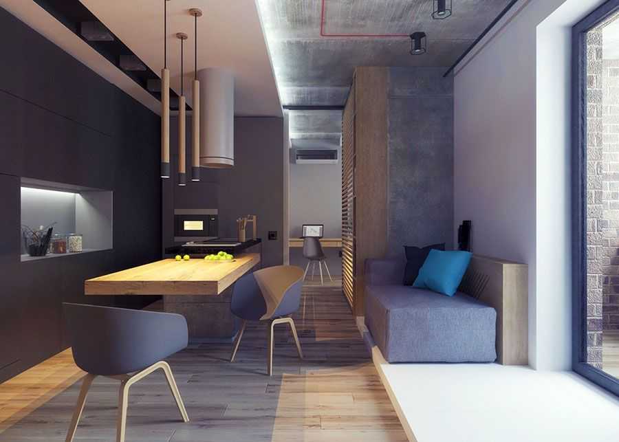 Современные интерьеры маленьких квартир: 14 дизайн-проектов