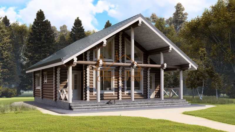 Проекты домов из бревна (74 фото): чертежи бревенчатых конструкций, варианты деревянных построек для постоянного проживания, коттеджи из калиброванного материала